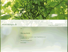 Tablet Screenshot of mistel-therapie.de